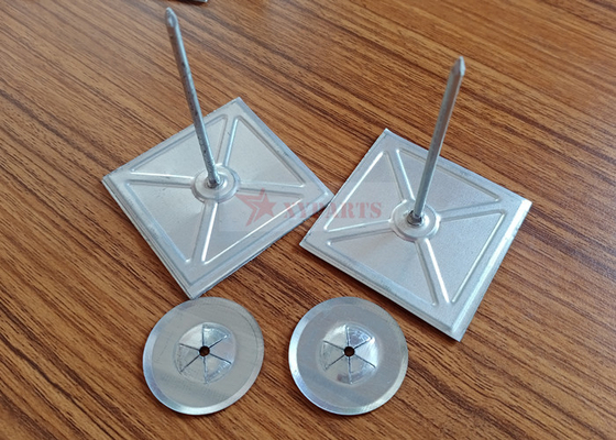 پین های 2.5 اینچی عایق چسبنده برای بسته بندی مجرای فایبرگلاس روی ورق فلز