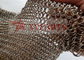 Colorful Stainless Steel Round Ring Living Room Cabinet Metal Chain Mail Curtain