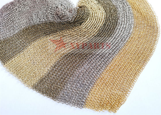 نمای مش حلقه ای جوش مسی PVD Finished