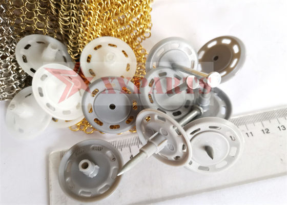 شوتینگ Nail Pre Mounted Plastic Insulation Washer 35mm