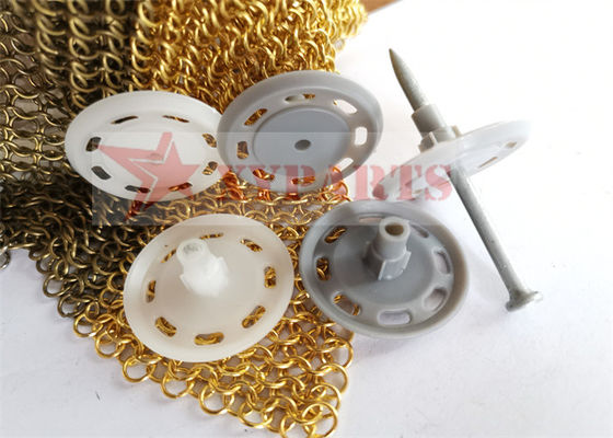 شوتینگ Nail Pre Mounted Plastic Insulation Washer 35mm