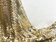 پارچه 3 میلی متری فلزی نرم و انعطاف پذیر مش طلایی از جنس الومینیم