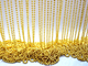 کانکتور مهره رنگ طلایی زنجیر توپ فلزی 3.2 میلی متری برای تزئین لباس بدن